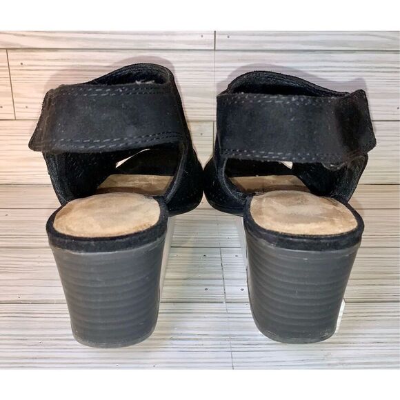 Sonoma Lina Black Block Heel ankle Booties S:9M - Picture 7 of 10